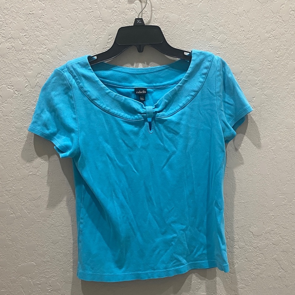 Rafaella Vibrant Blue Short Sleeve Top